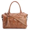 Bolsa Tote Tressê Couro Marrom - imagem 1