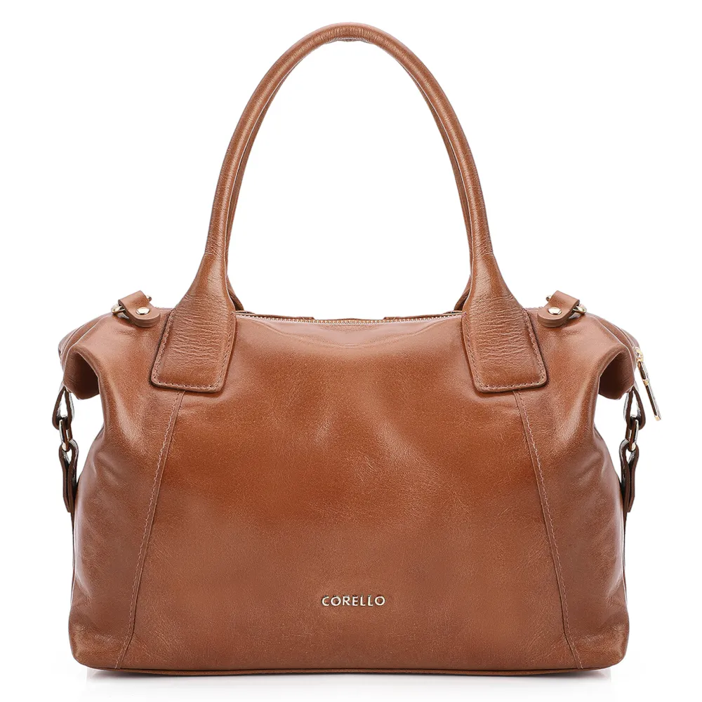 Bolsa Tote Tressê Couro Marrom - imagem 3
