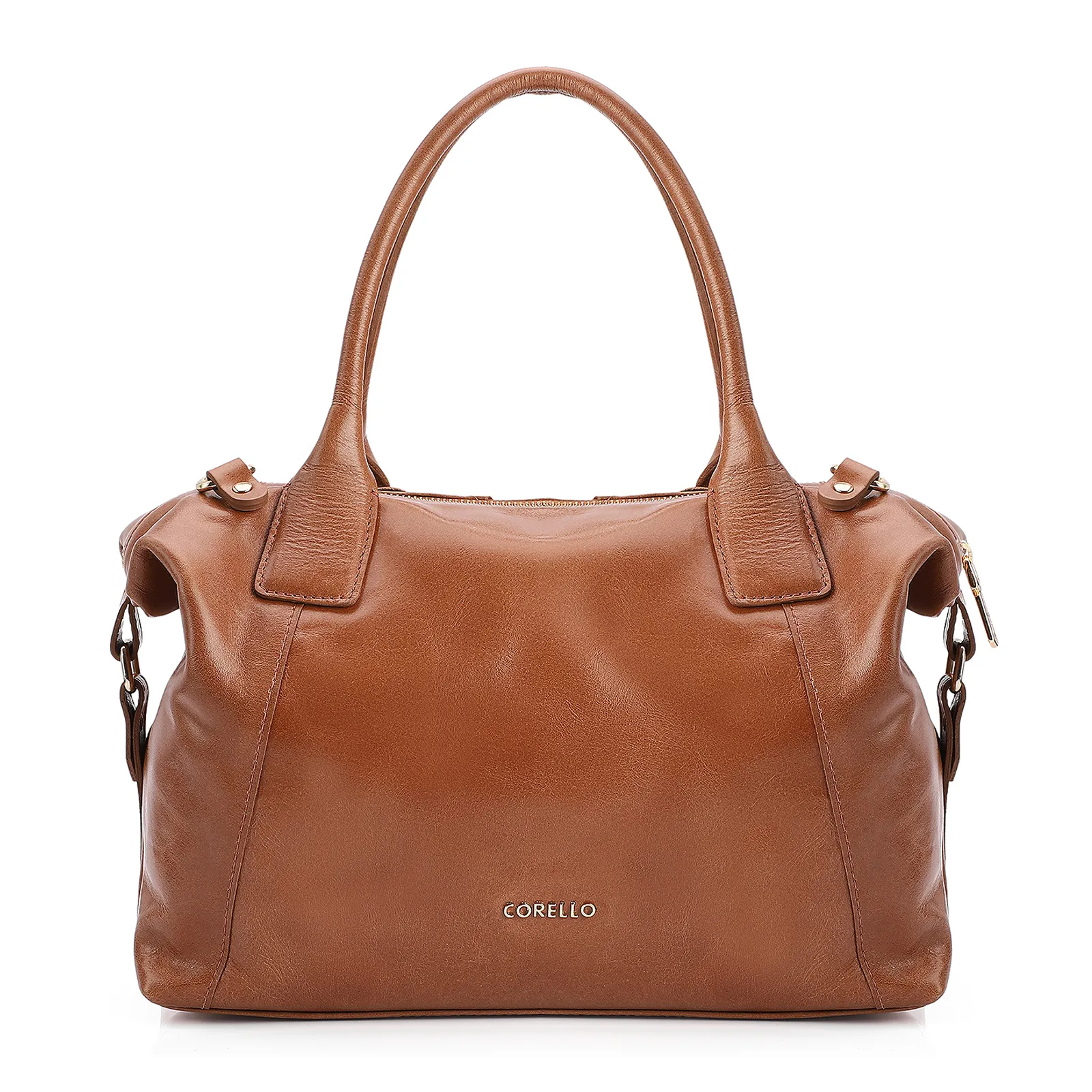 Bolsa Tote Tressê Couro Marrom