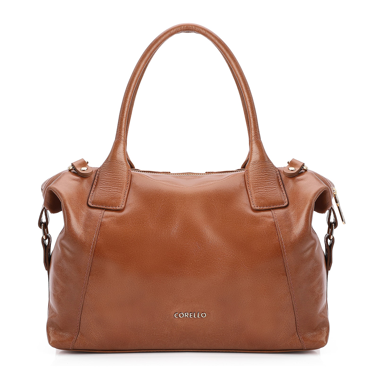Bolsa Tote Tressê Couro Marrom
