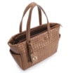 Bolsa Tote Tressê Couro Marrom - imagem 4
