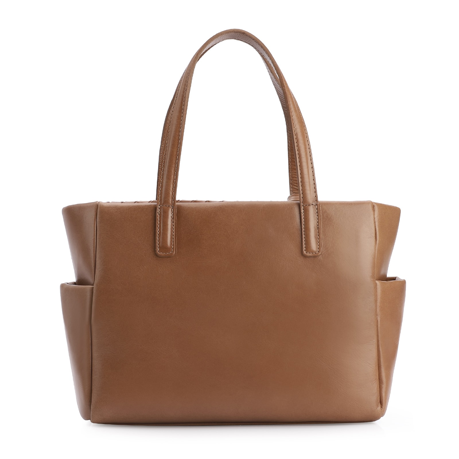 Bolsa Tote Tressê Couro Marrom