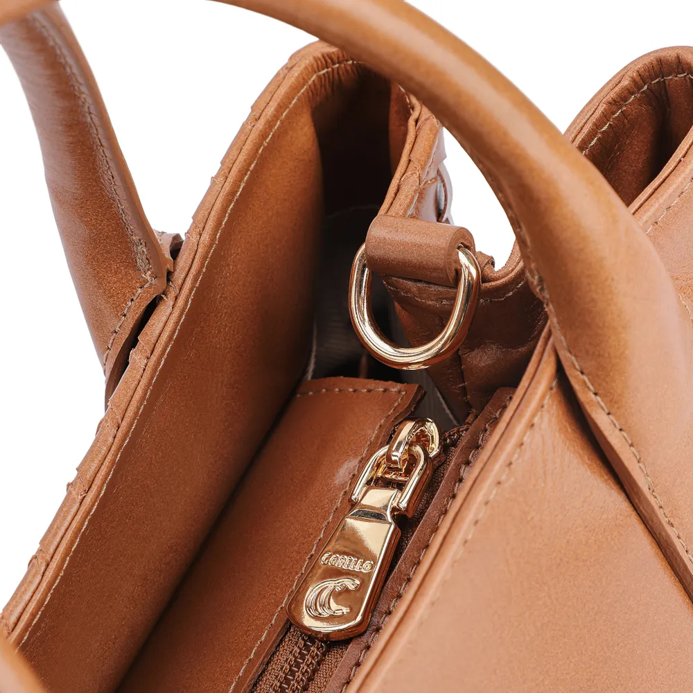 Bolsa Tote Tressê Couro Marrom - imagem 5
