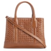 Bolsa Tote Tressê Couro Marrom - imagem 1