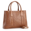 Bolsa Tote Tressê Couro Marrom - imagem 2
