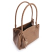 Bolsa Tote Tressê Couro Marrom - imagem 5