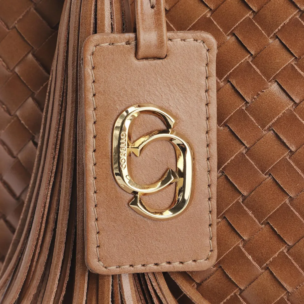 Bolsa Tote Tressê Couro Marrom - imagem 7