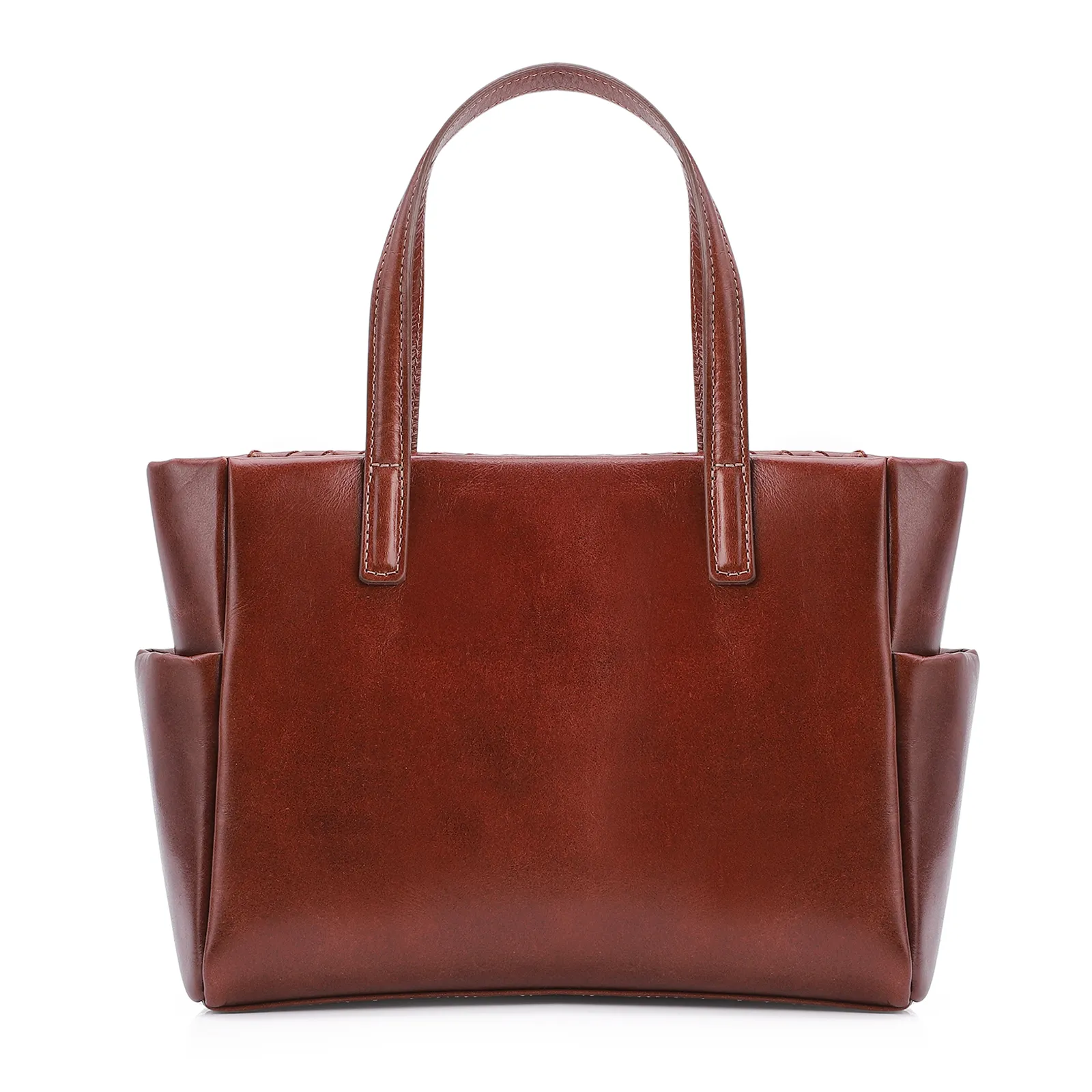 Bolsa Tote Tressê Couro Marrom