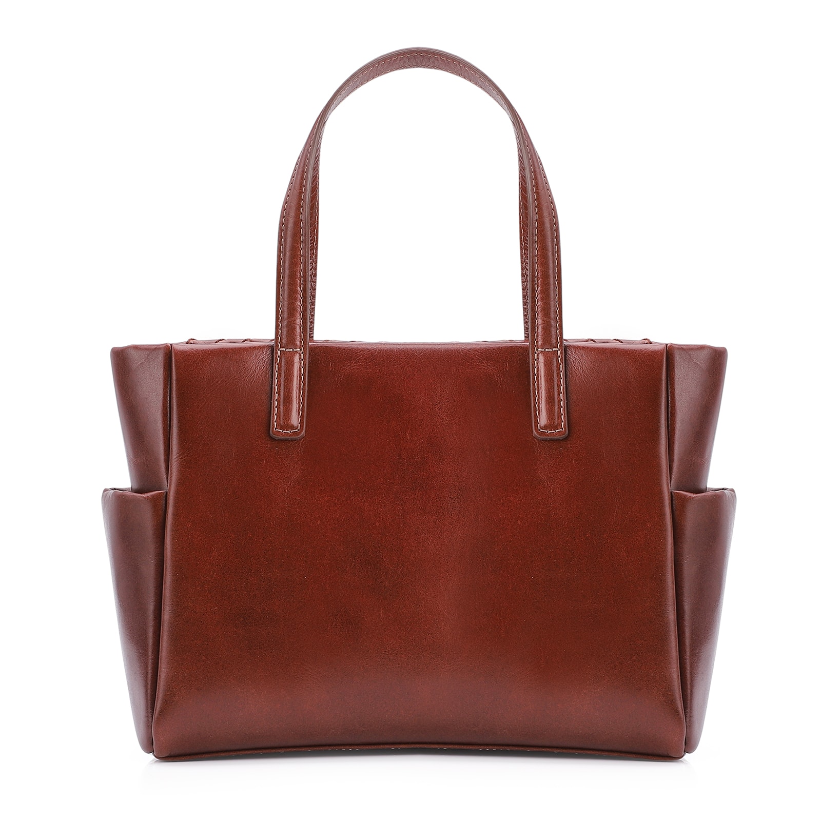 Bolsa Tote Tressê Couro Marrom