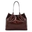 Bolsa Tote Tressê Couro Marrom - imagem 4