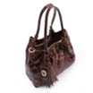 Bolsa Tote Tressê Couro Marrom - imagem 5