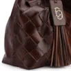 Bolsa Tote Tressê Couro Marrom - imagem 6