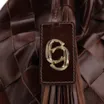 Bolsa Tote Tressê Couro Marrom - imagem 7