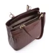 Bolsa Tote Tressê Couro Marrom - imagem 4