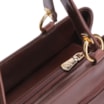 Bolsa Tote Tressê Couro Marrom - imagem 5