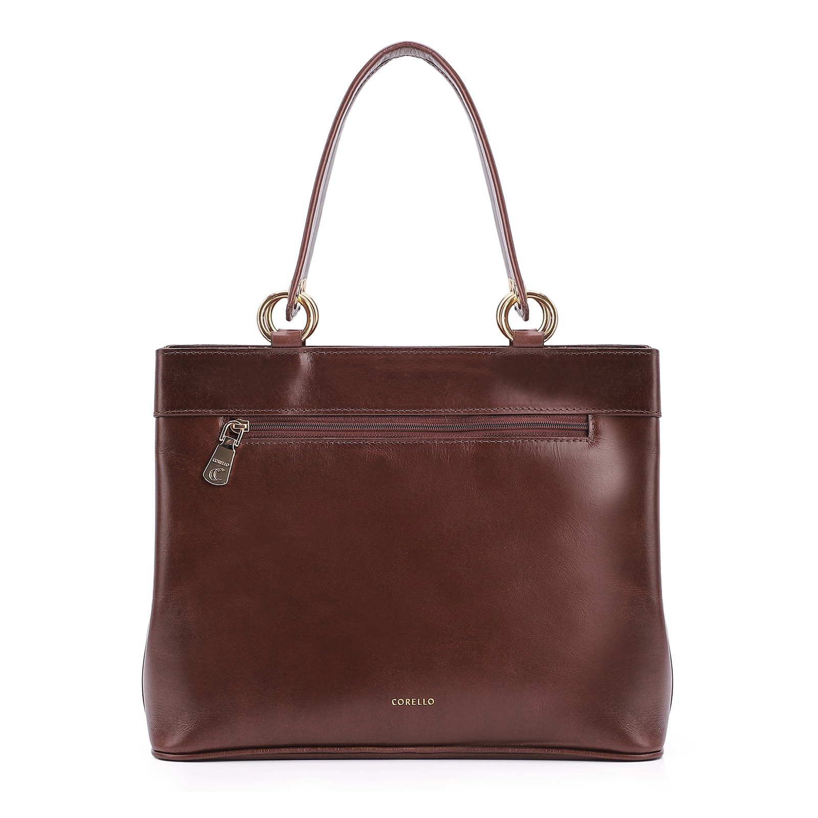 Bolsa Tote Tressê Couro Marrom
