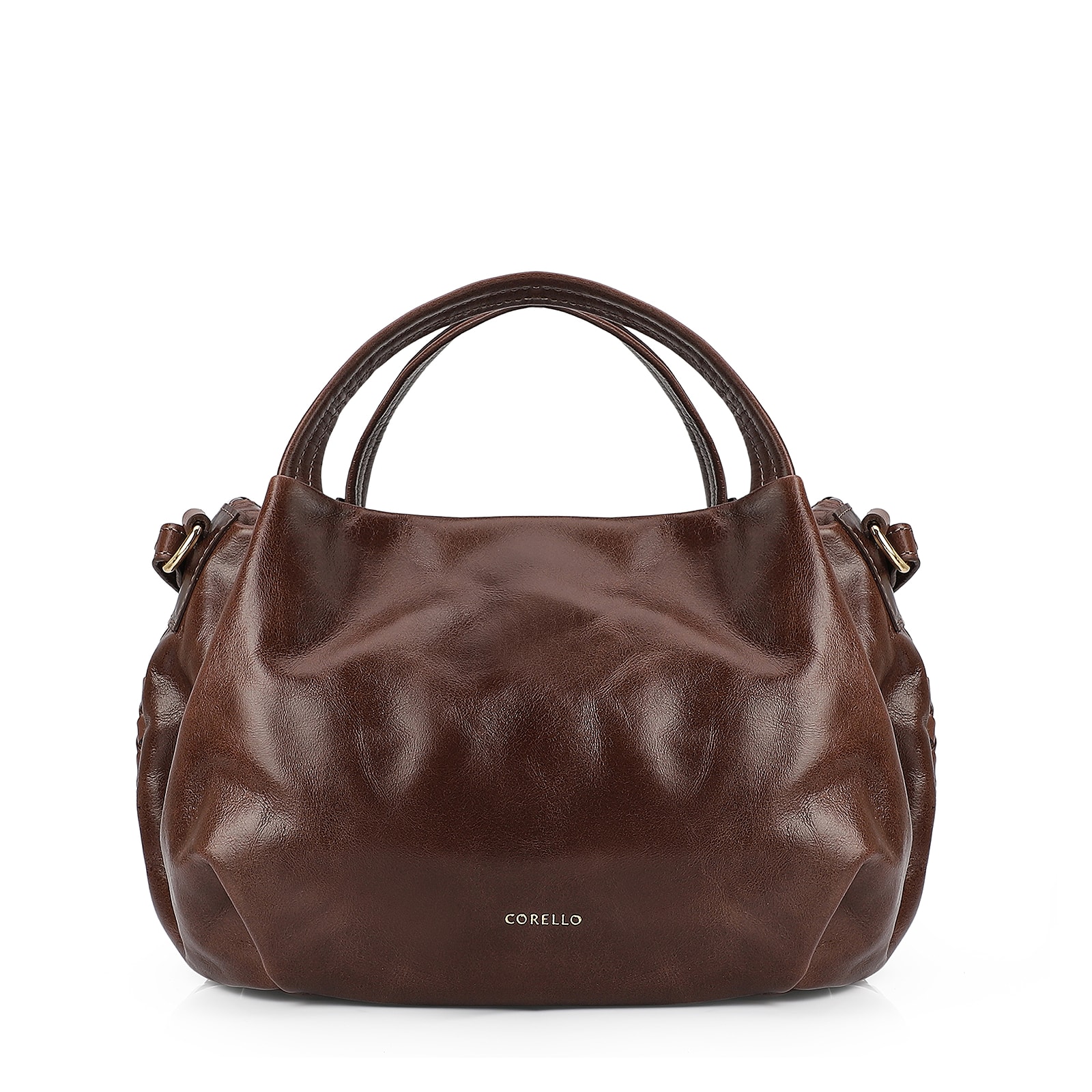 Bolsa Tote Tressê Couro Marrom