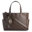 Bolsa Tote Tressê Couro Marrom - imagem 1