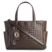 Bolsa Tote Tressê Couro Marrom - imagem 1