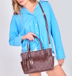 Bolsa Tote Tressê Couro Marrom - imagem 9
