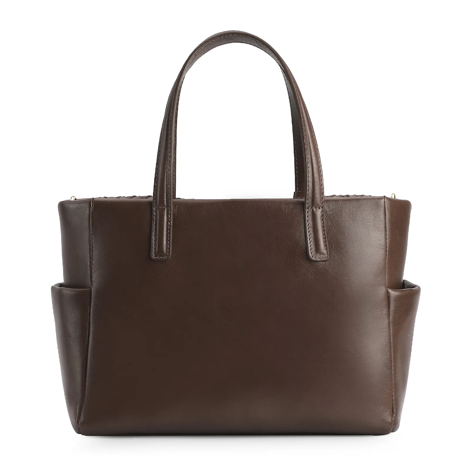 Bolsa Tote Tressê Couro Marrom