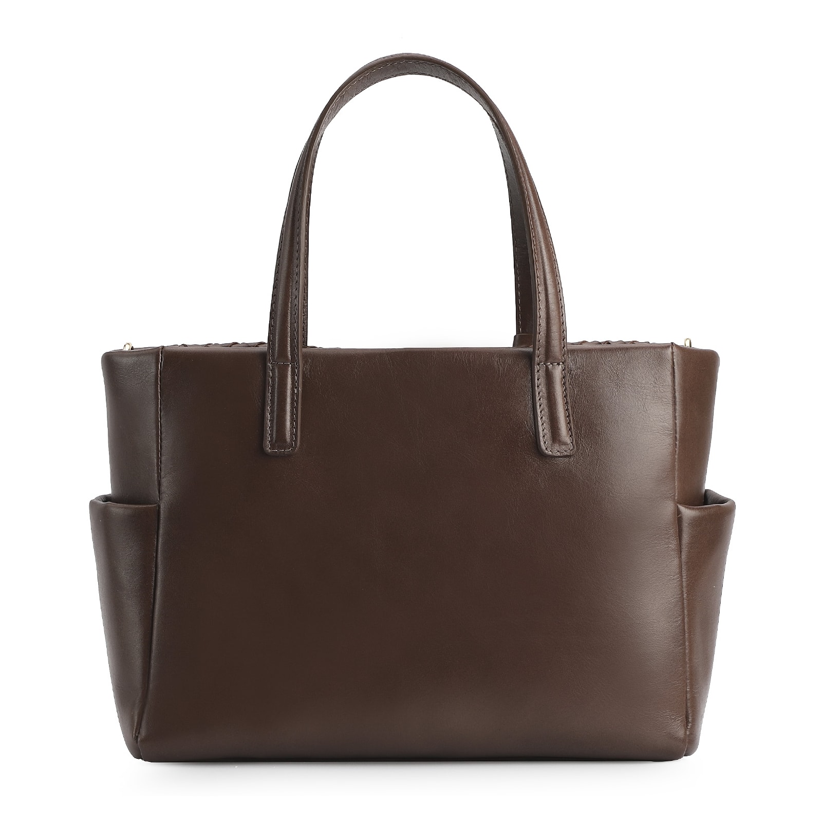 Bolsa Tote Tressê Couro Marrom