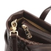 Bolsa Tote Tressê Couro Marrom - imagem 7