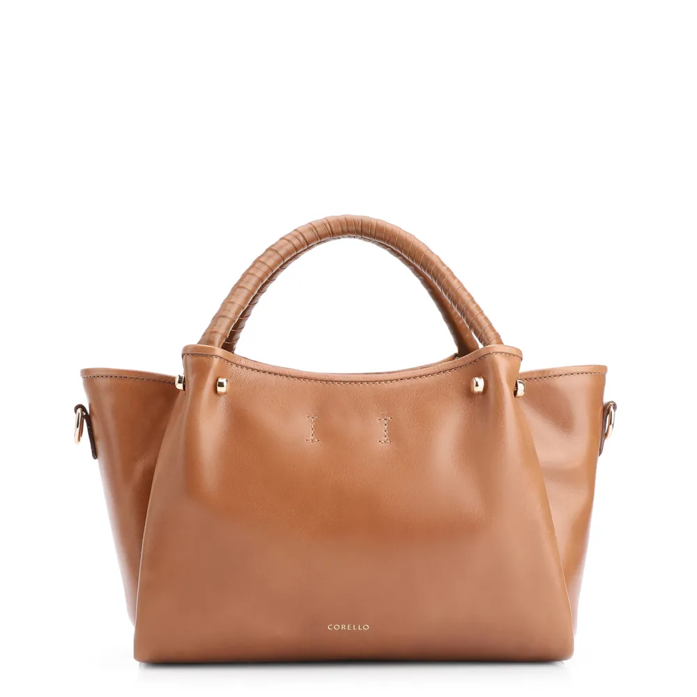 Bolsa Tote Tressê Couro Marrom - imagem 4