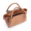 Bolsa Tote Tressê Couro Marrom - imagem 5