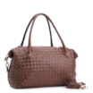 Bolsa Tote Tressê Couro Marrom - imagem 3