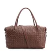 Bolsa Tote Tressê Couro Marrom - imagem 1