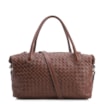 Bolsa Tote Tressê Couro Marrom - imagem 1