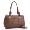 Bolsa Tote Tressê Couro Marrom - imagem 3