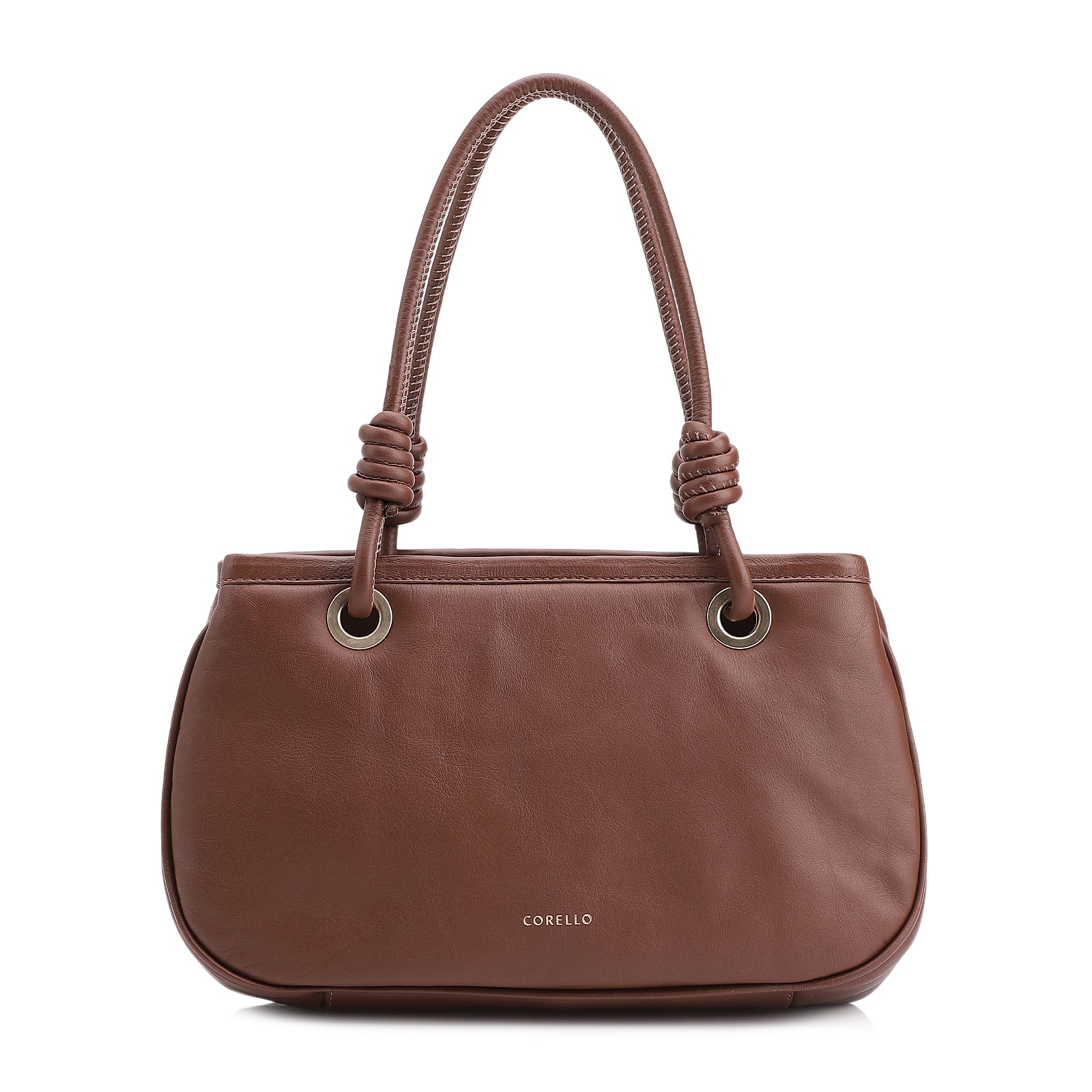 Bolsa Tote Tressê Couro Marrom