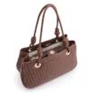 Bolsa Tote Tressê Couro Marrom - imagem 5