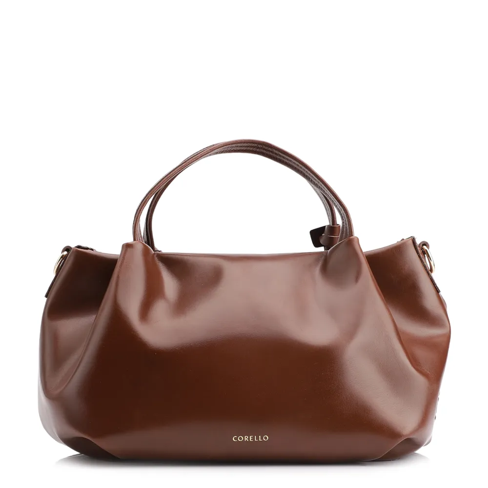 Bolsa Tote Tressê Couro Marrom - imagem 4