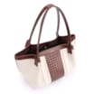 Bolsa Tote Tressê Couro Marrom/Alt Off White - imagem 5