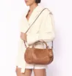 Bolsa Tote Tressê Couro Marrom Claro - imagem 8