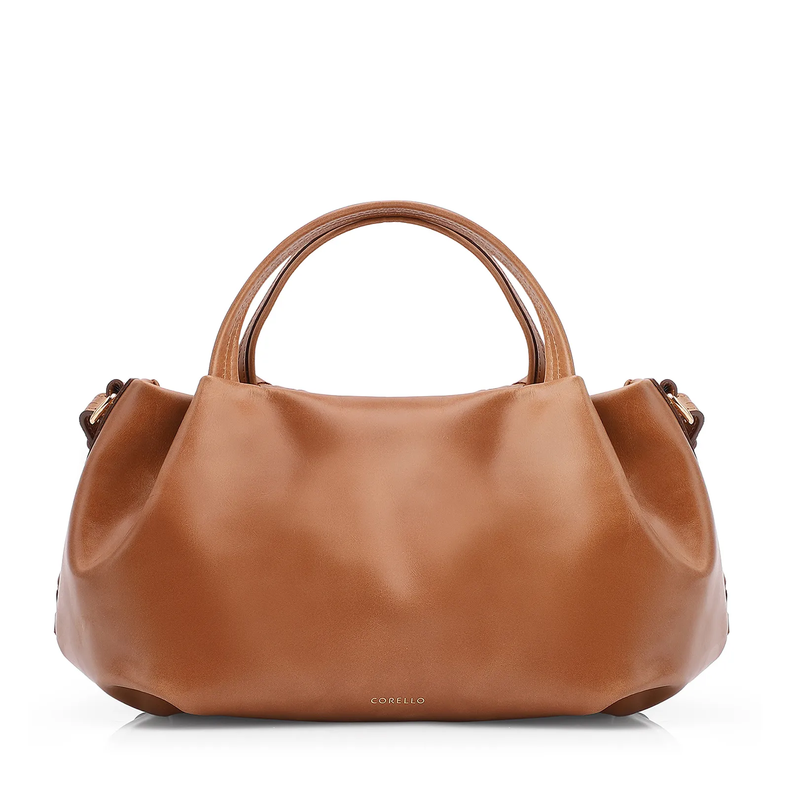 Bolsa Tote Tressê Couro Marrom Claro