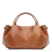 Bolsa Tote Tressê Couro Marrom Claro - imagem 4