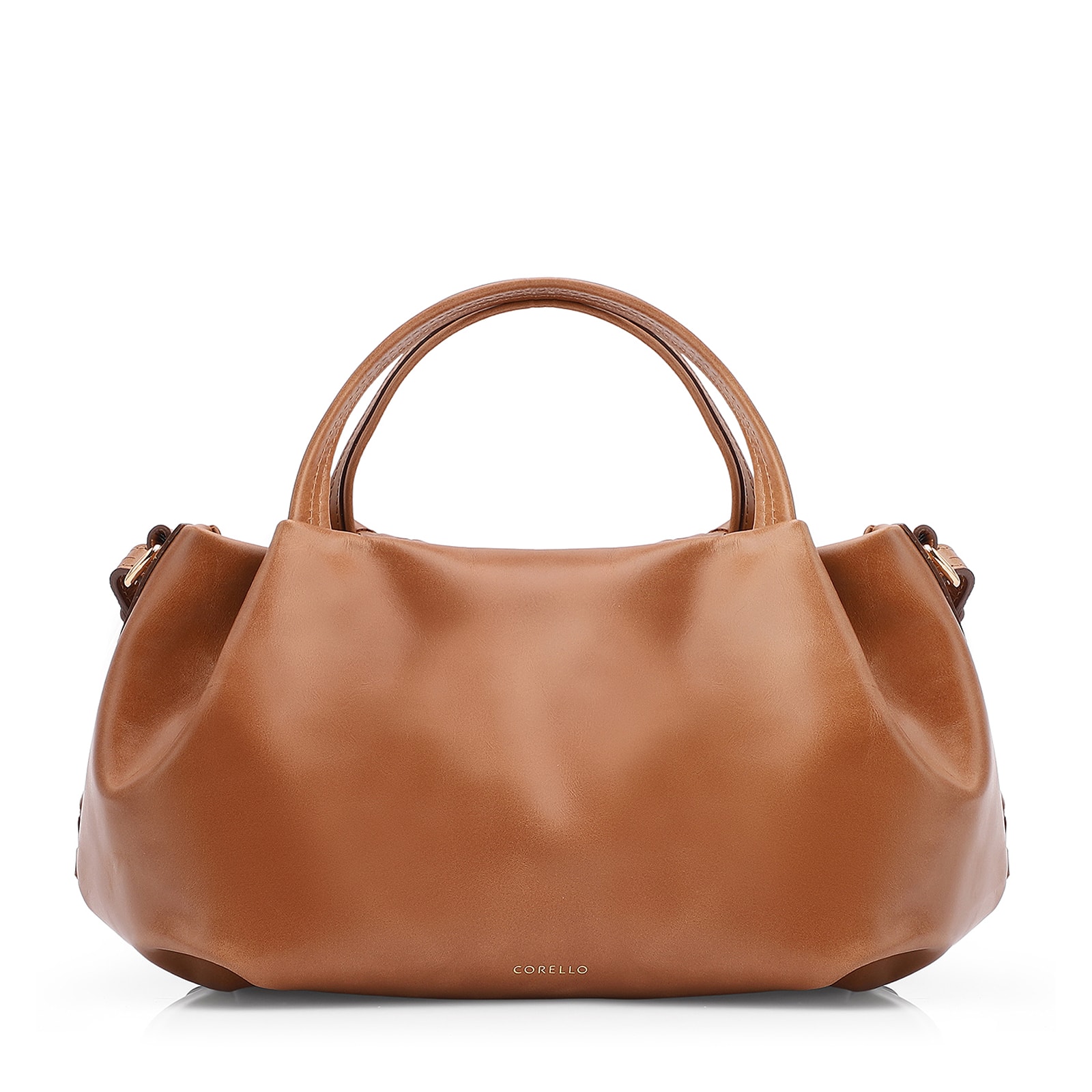 Bolsa Tote Tressê Couro Marrom Claro