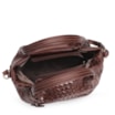 Bolsa Tote Tressê Couro Marrom Escuro - imagem 4