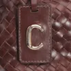 Bolsa Tote Tressê Couro Marrom Escuro - imagem 5