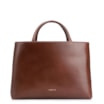 Bolsa Tote Tressê Couro Marrom Escuro - imagem 3
