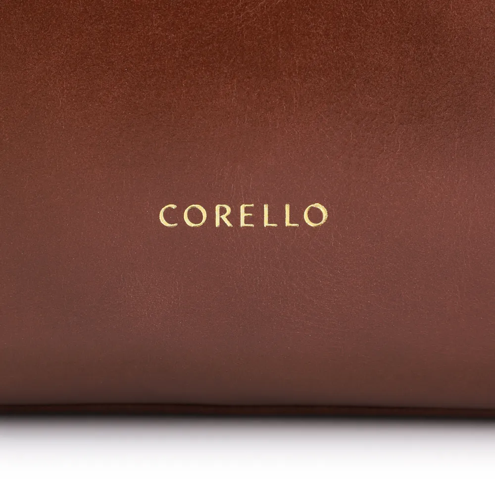 Bolsa Tote Tressê Couro Marrom Escuro - imagem 6