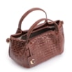 Bolsa Tote Tressê Couro Marrom Escuro - imagem 4