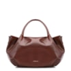 Bolsa Tote Tressê Couro Marrom Escuro - imagem 3