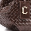 Bolsa Tote Tressê Couro Marrom Escuro - imagem 7