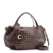 Bolsa Tote Tressê Couro Marrom Escuro - imagem 2