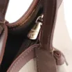 Bolsa Tote Tressê Couro Marrom/Linho Off White - imagem 5